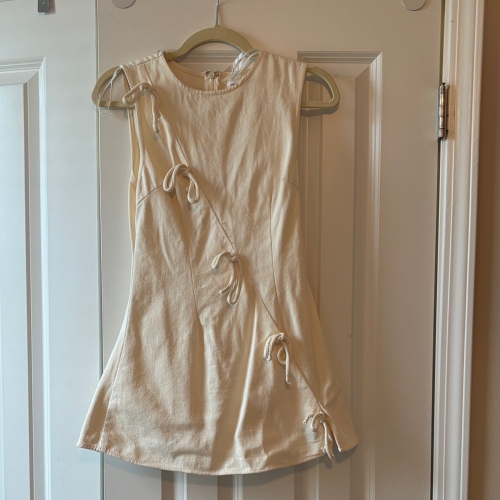 Yellow mini dress